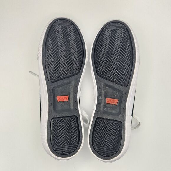 Levi's Anika C Casual Sneaker Canvas Lace Up Shoe Black Rubber Toe Women's 8.5 - Picture 7 of 8